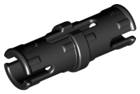 LEGO Technic, Pin with Short Friction Ridges - Black (2780)