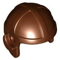LEGO Minifigure, Headgear Cap, Aviator - Reddish Brown (30171)