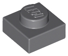LEGO Plate 1 x 1 - Dark Bluish Gray (3024)