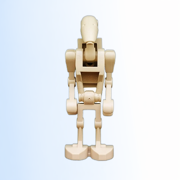 Battle Droid - Tan, Angled Arms, 1 x 2 Plate on Back - sw0001a