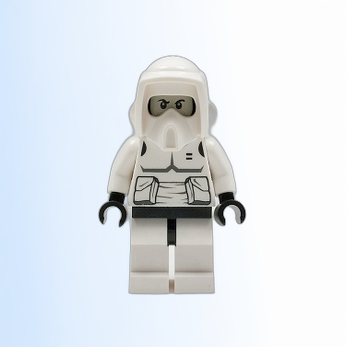 Imperial Scout Trooper - Printed Black Head, Dark Bluish Gray Torso Print - sw0005b