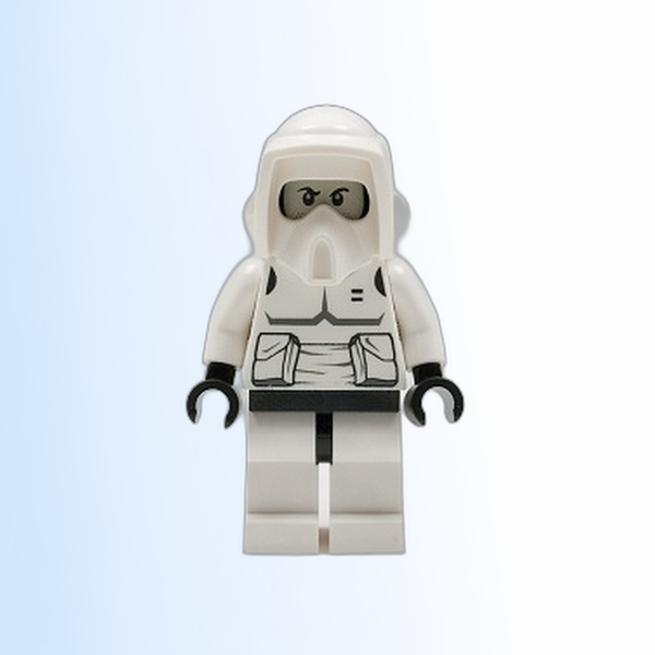 Imperial Scout Trooper - Printed Black Head, Dark Bluish Gray Torso Print - sw0005b