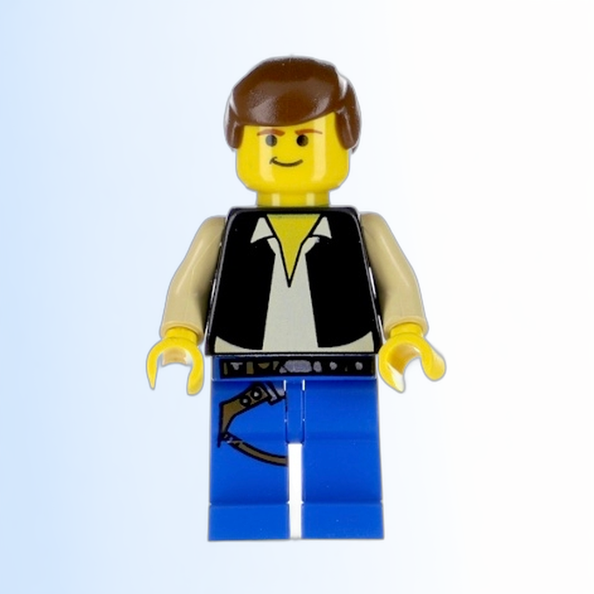 Han Solo - Yellow Head, Black Vest over Tan Shirt, Blue Legs with Belts - sw0014