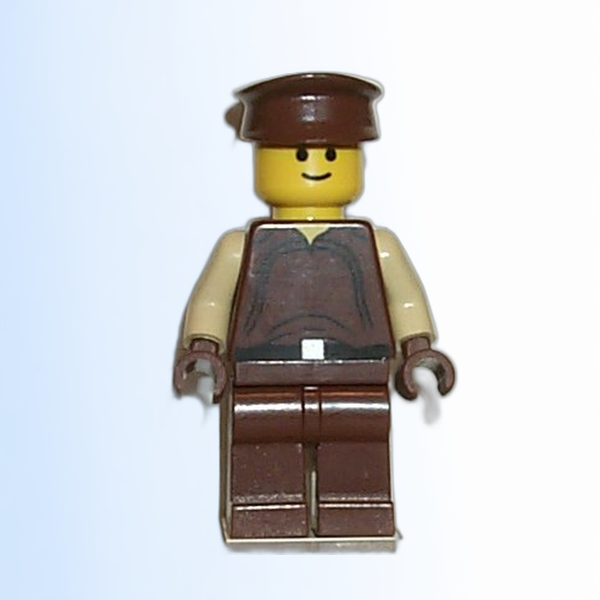 Naboo Security Officer - Brown Uniform, Yellow Head, Police Hat - sw0022