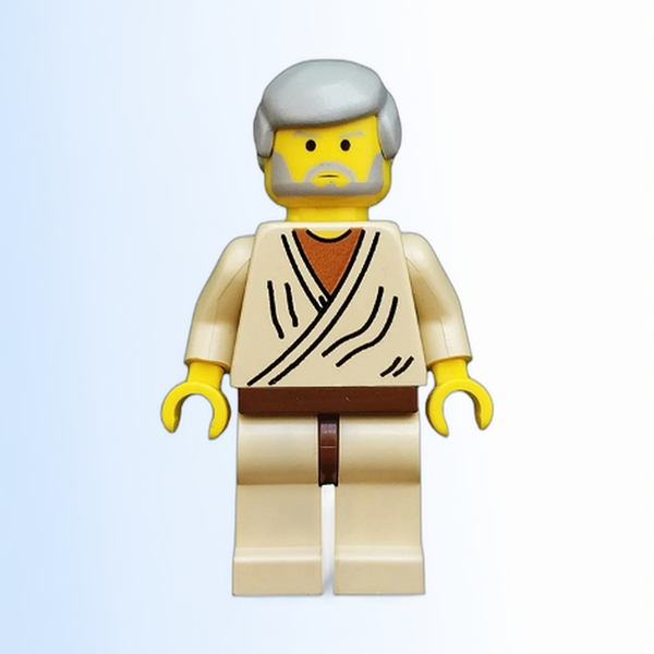Obi-Wan Kenobi - Old, Yellow Head, Light Gray Hair - sw0023