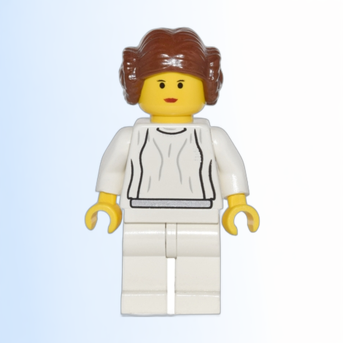 Princess Leia - White Dress, Simple Belt, Yellow Head and Hands - sw0026