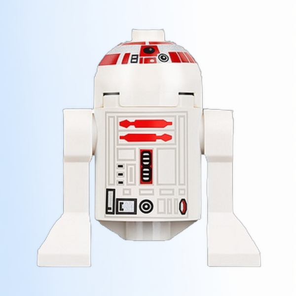Astromech Droid, R5-D4 - Dome Head with Long Red Stripes - sw0029a