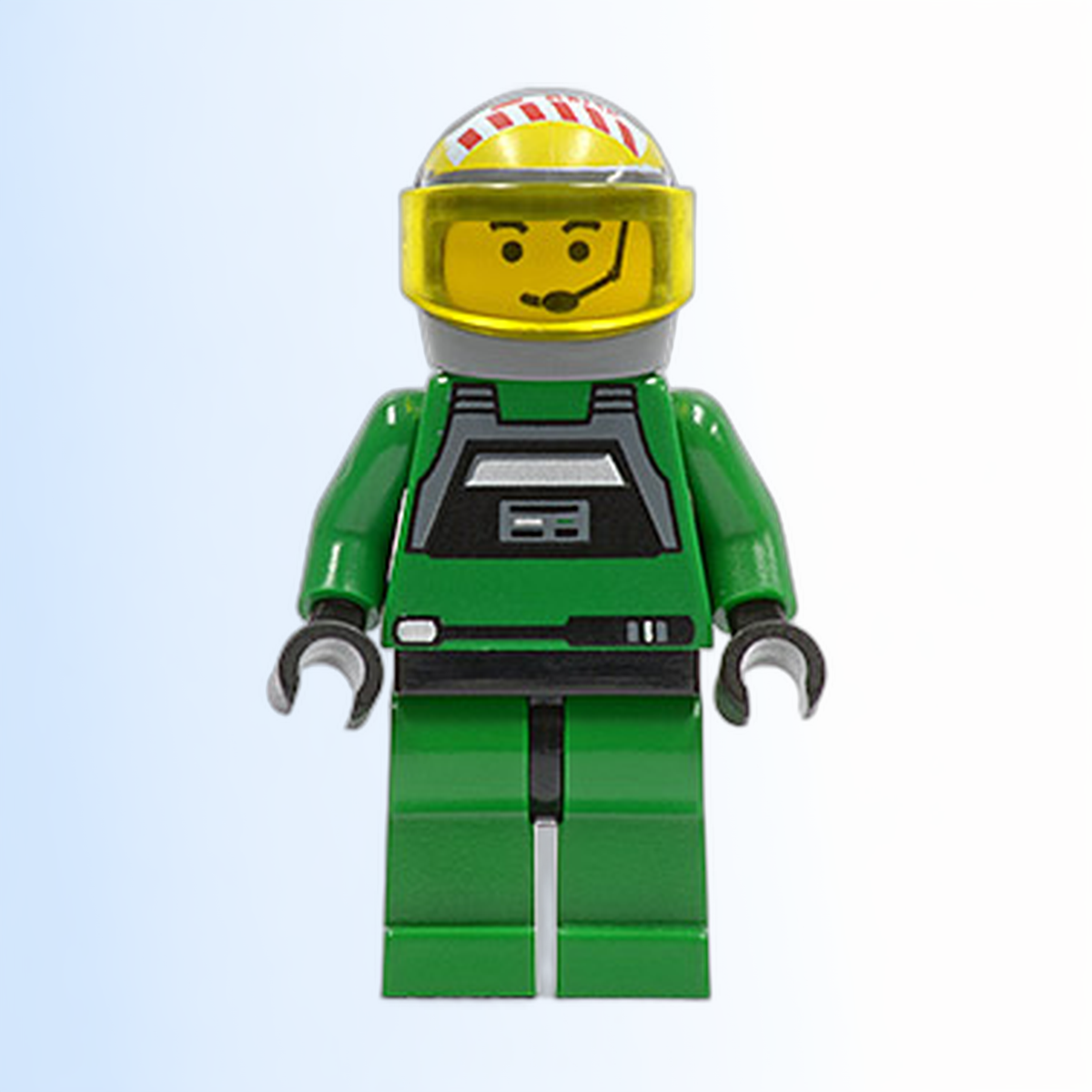 Rebel Pilot A-wing - Yellow Head, Trans-Yellow Visor, Green Jumpsuit - sw0031