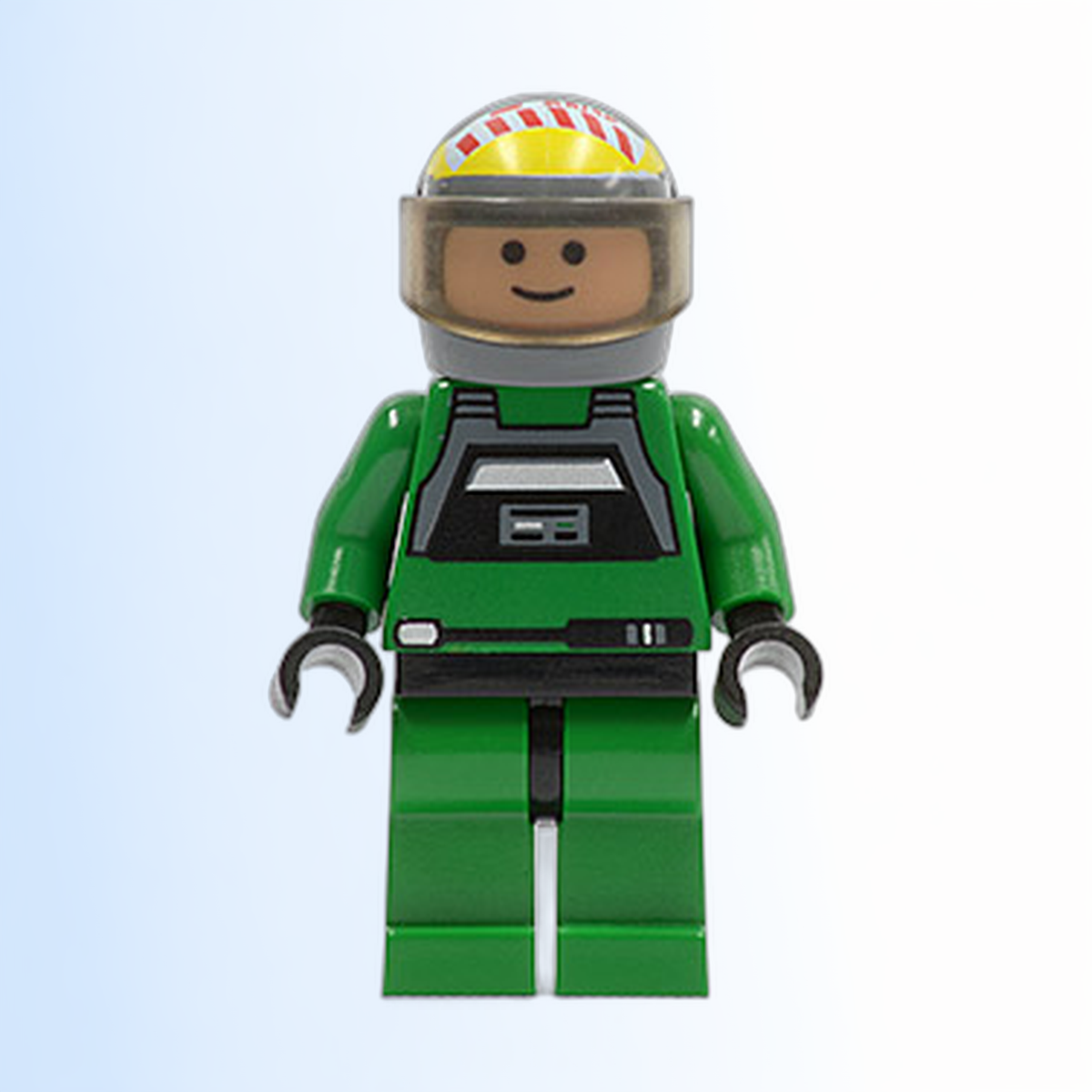 Rebel Pilot A-wing - Light Nougat Head, Trans-Brown Visor, Green Jumpsuit - sw0031a