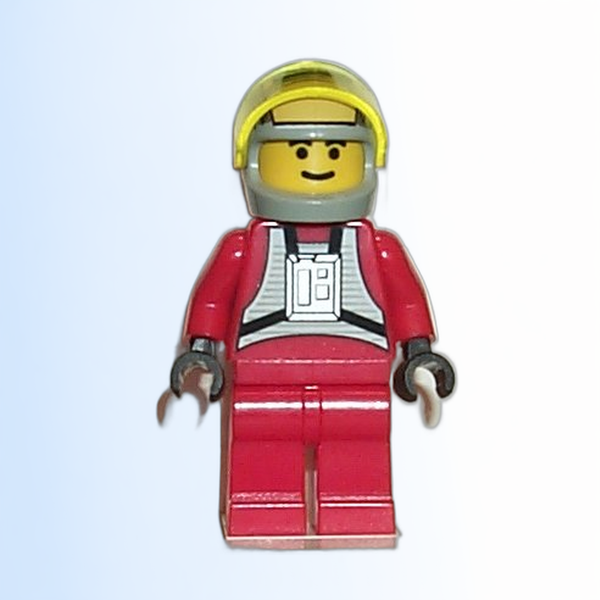 Rebel Pilot B-wing (Yellow Head, Light Gray Helmet, Trans-Yellow Visor) - sw0032