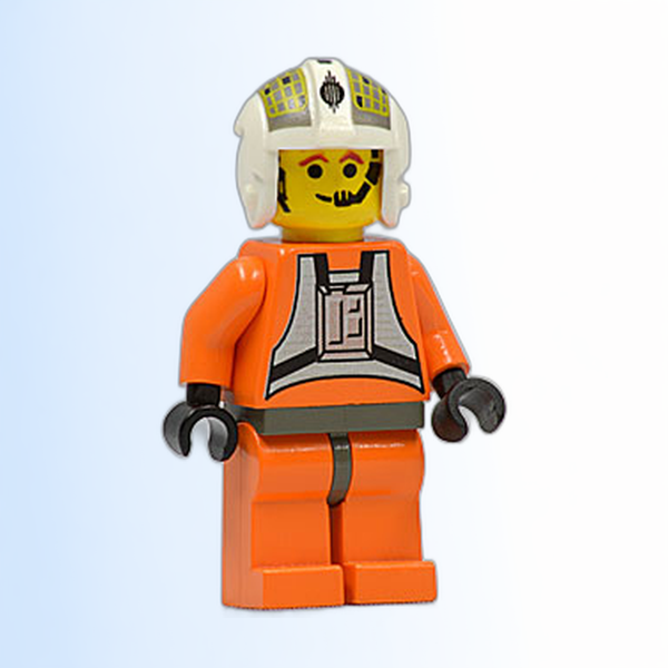 Rebel Pilot Y-wing (Jon 'Dutch' Vander, Gold Leader) - Yellow Head, Dark Gray Hips - sw0033