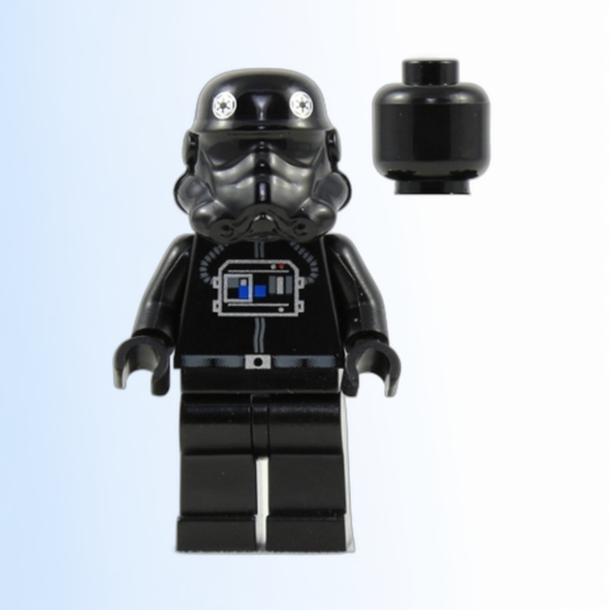 Imperial TIE Fighter / Interceptor Pilot - Black Head - sw0035b