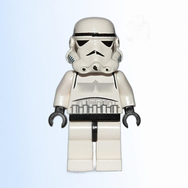 Imperial Stormtrooper - Light Nougat Head, Solid Mouth Helmet - sw0036a