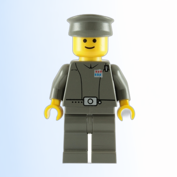 Imperial Officer (Captain / Commandant / Commander) - Police Cap, Yellow Head with Standard Grin - sw0046