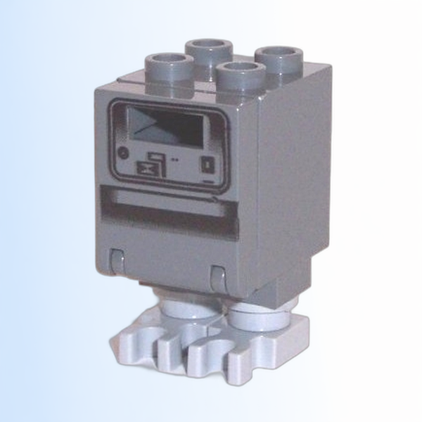 Gonk Droid (GNK Power Droid), Dark Bluish Gray Body and Light Bluish Gray Legs - sw0073a