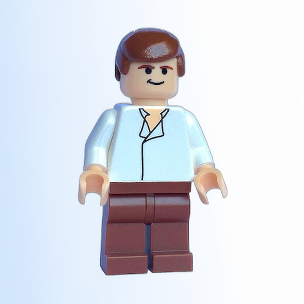 Han Solo - White Shirt without Wrinkles, Reddish Brown Legs - sw0084