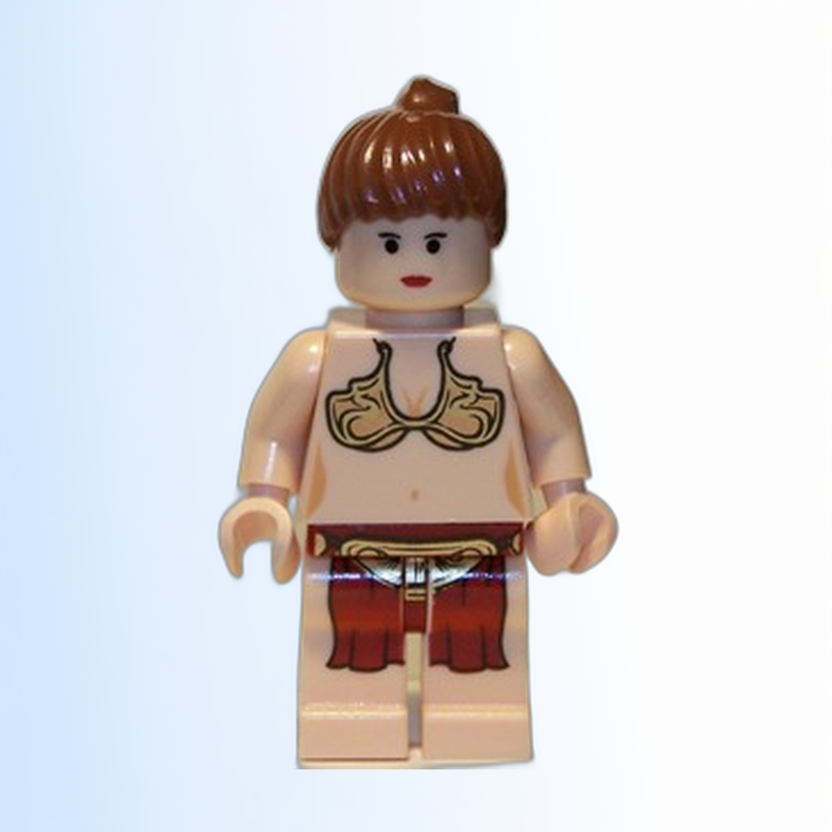 Princess Leia - Jabba Slave Outfit, Reddish Brown Ponytail - sw0085a