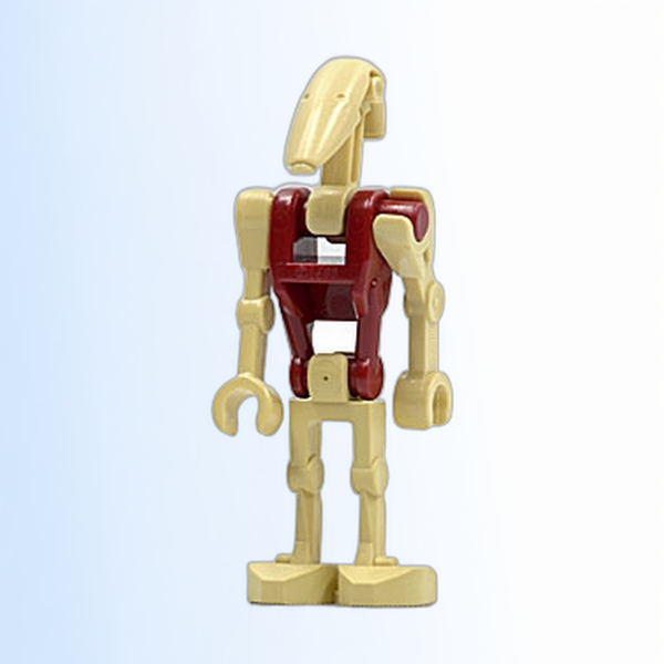 Security Battle Droid - Dark Red Torso, Angled Arm and Straight Arm - sw0096
