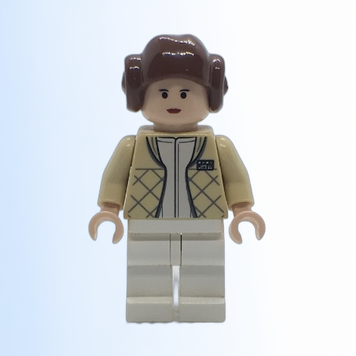 Princess Leia - Hoth Outfit, Tan Jacket, Smooth Hair with Buns - sw0113a