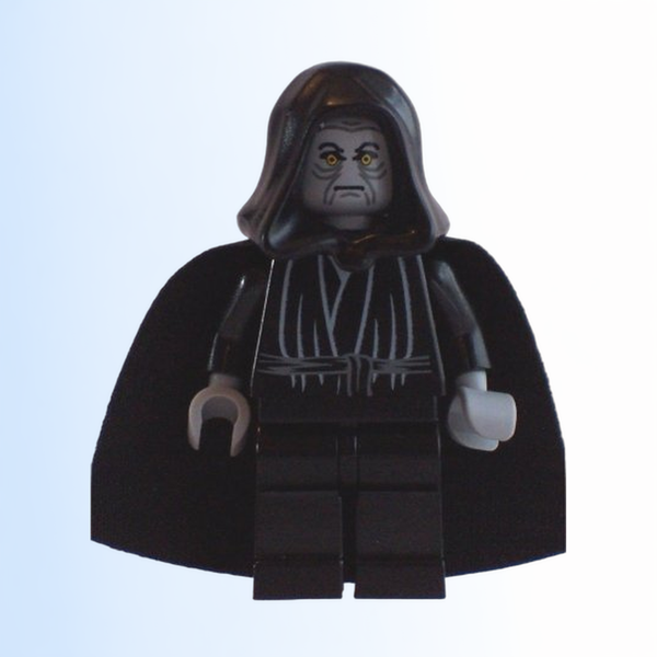 Emperor Palpatine - Light Bluish Gray Head, Light Bluish Gray Hands - sw0124