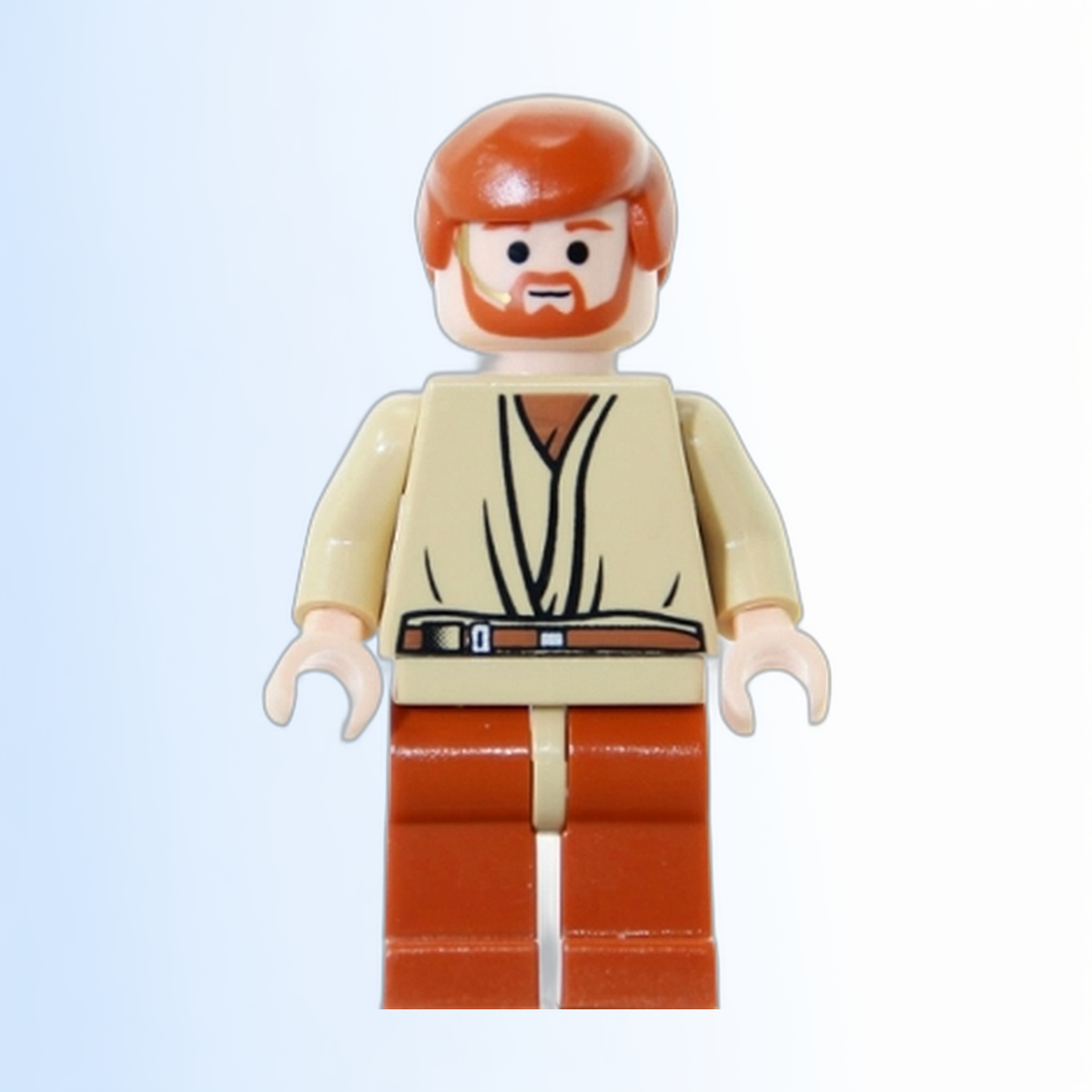 Obi-Wan Kenobi - Light Nougat, Dark Orange Hair and Legs, Gold Headset - sw0152