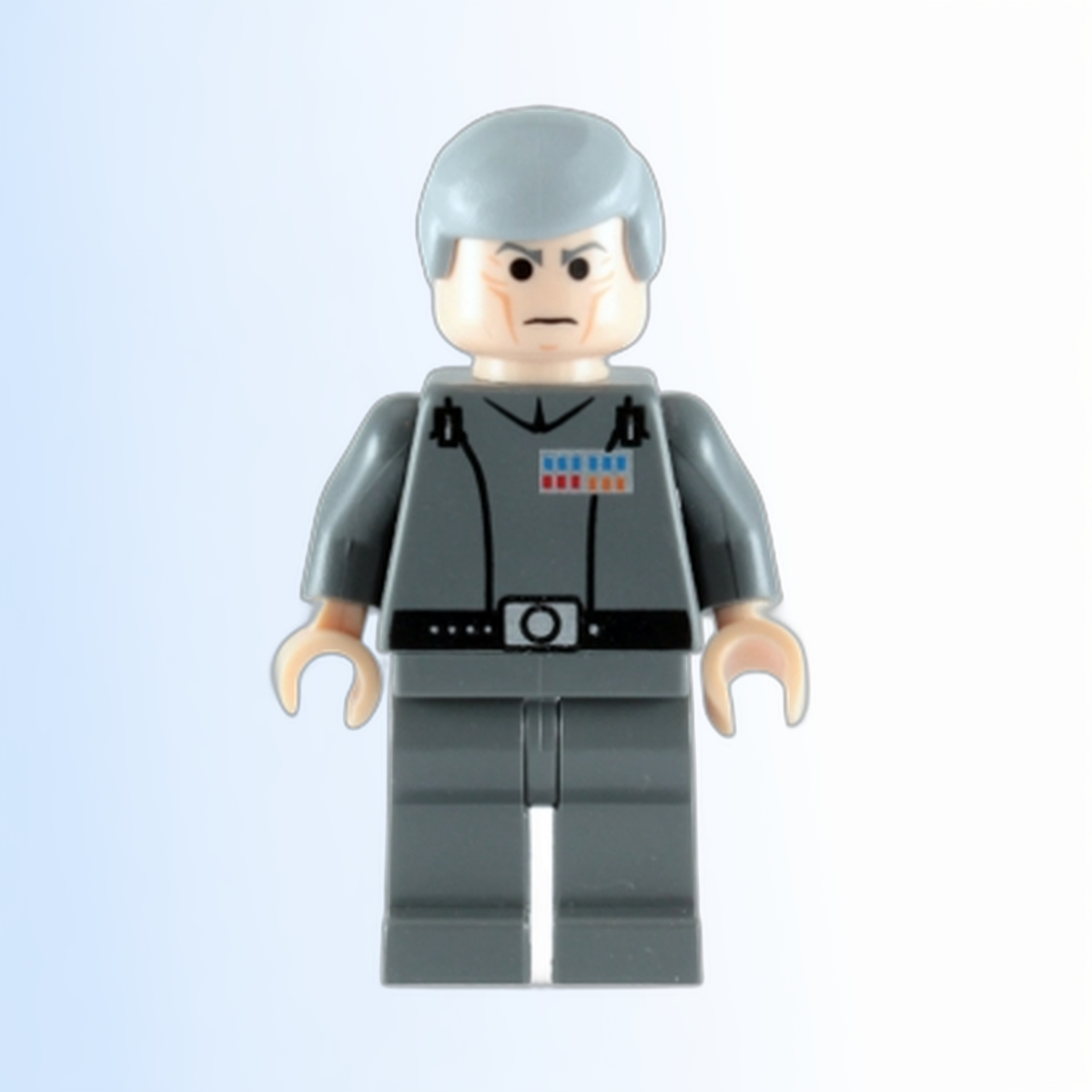 Grand Moff Wilhuff Tarkin - Dark Bluish Gray Uniform, Smooth Hair - sw0157