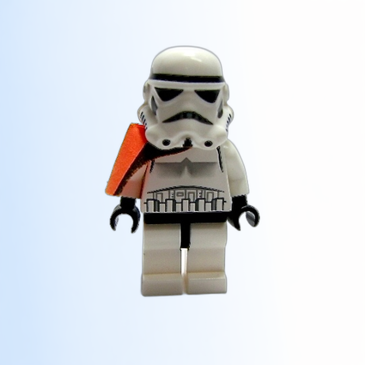 Sandtrooper - Orange Pauldron (Solid), No Survival Backpack, No Dirt Stains, Helmet with Dotted Mouth Pattern and Solid Black Head - sw0199