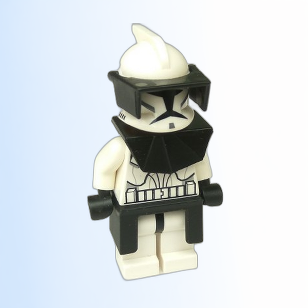 Clone Trooper (Phase 1) - Black Visor, Pauldron, and Kama, Large Eyes - sw0223