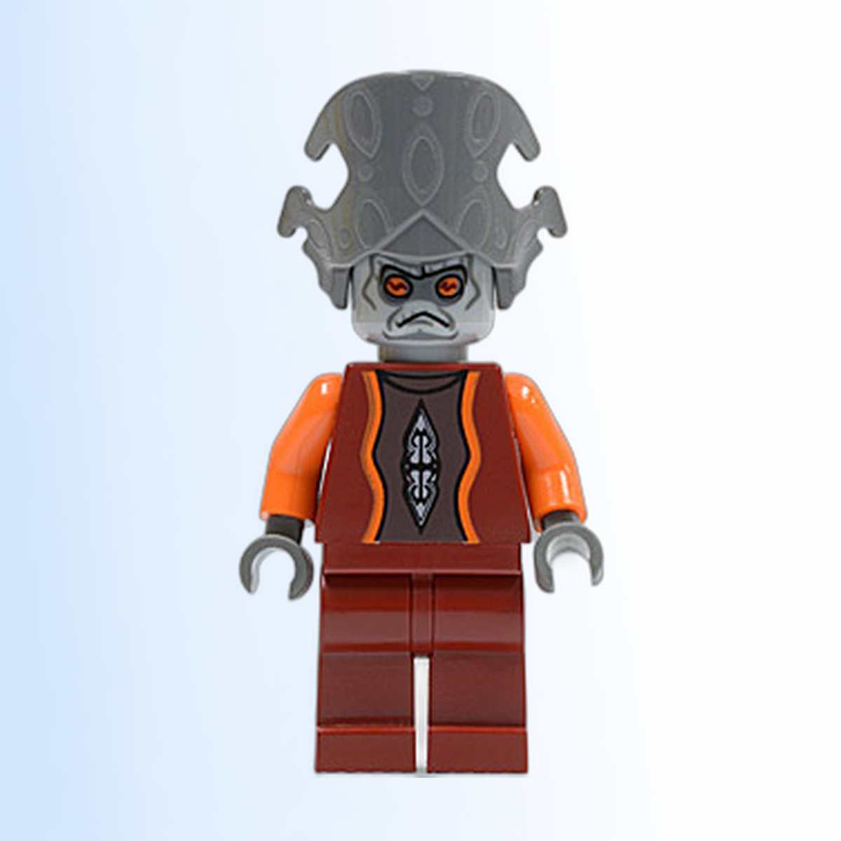 Nute Gunray - Dark Red Outfit, Dark Bluish Gray Headgear - sw0242