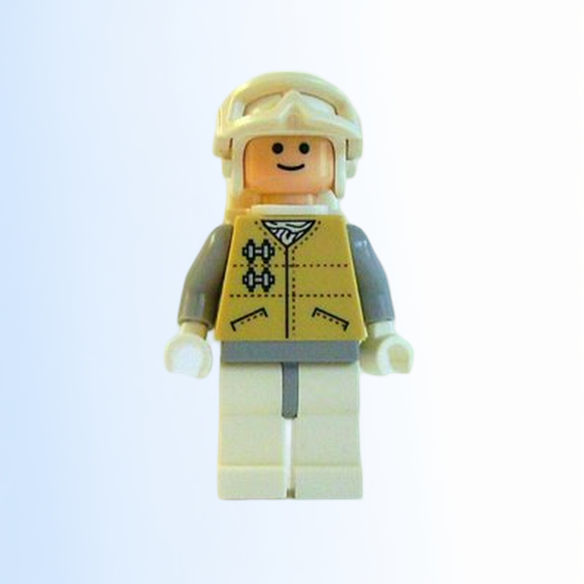 Hoth Rebel - Light Nougat Head, White Visor Snow Goggles - sw0252