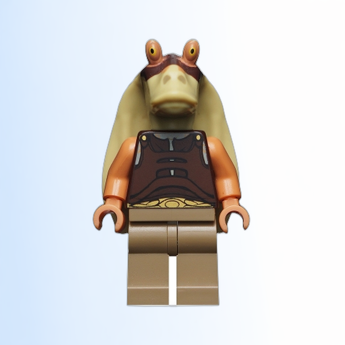 Gungan Soldier - Dark Brown Vest, Dark Tan Legs, Printed Head - sw0302