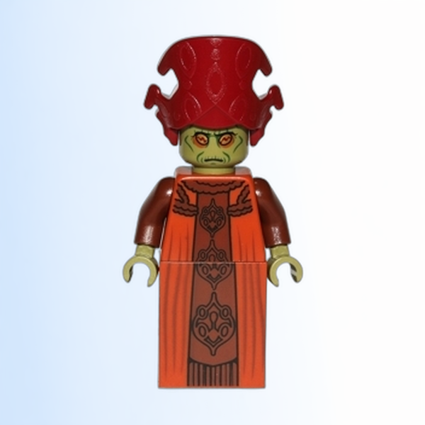Nute Gunray - Dark Orange Robe, Dark Red Headgear - sw0363