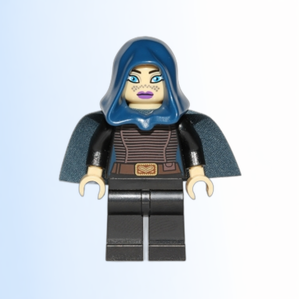 Barriss Offee - Dark Blue Cape and Hood, Black Legs - sw0379