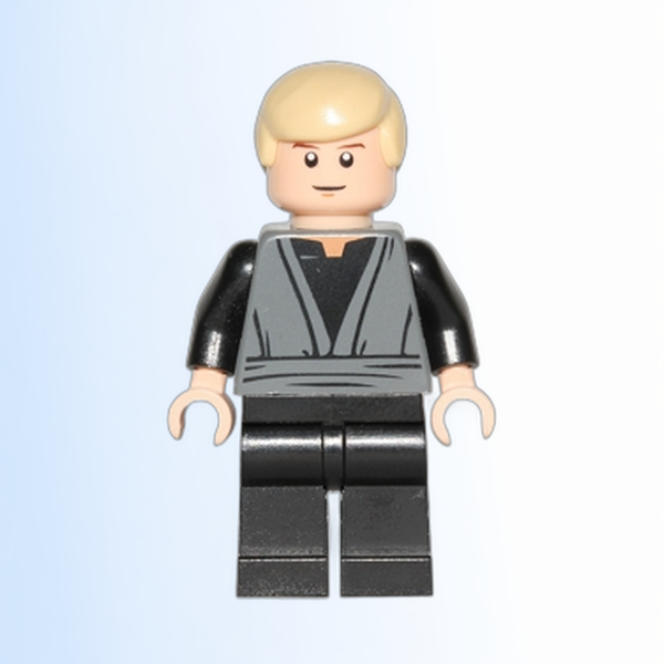 Luke Skywalker (Dark Bluish Gray Jedi Robe) - sw0395
