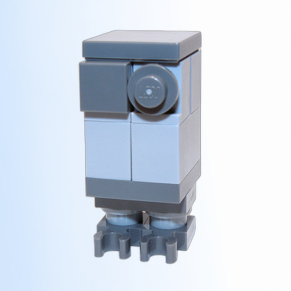 Gonk Droid (GNK Power Droid), Light Bluish Gray Body and Dark Bluish Gray Legs - sw0430