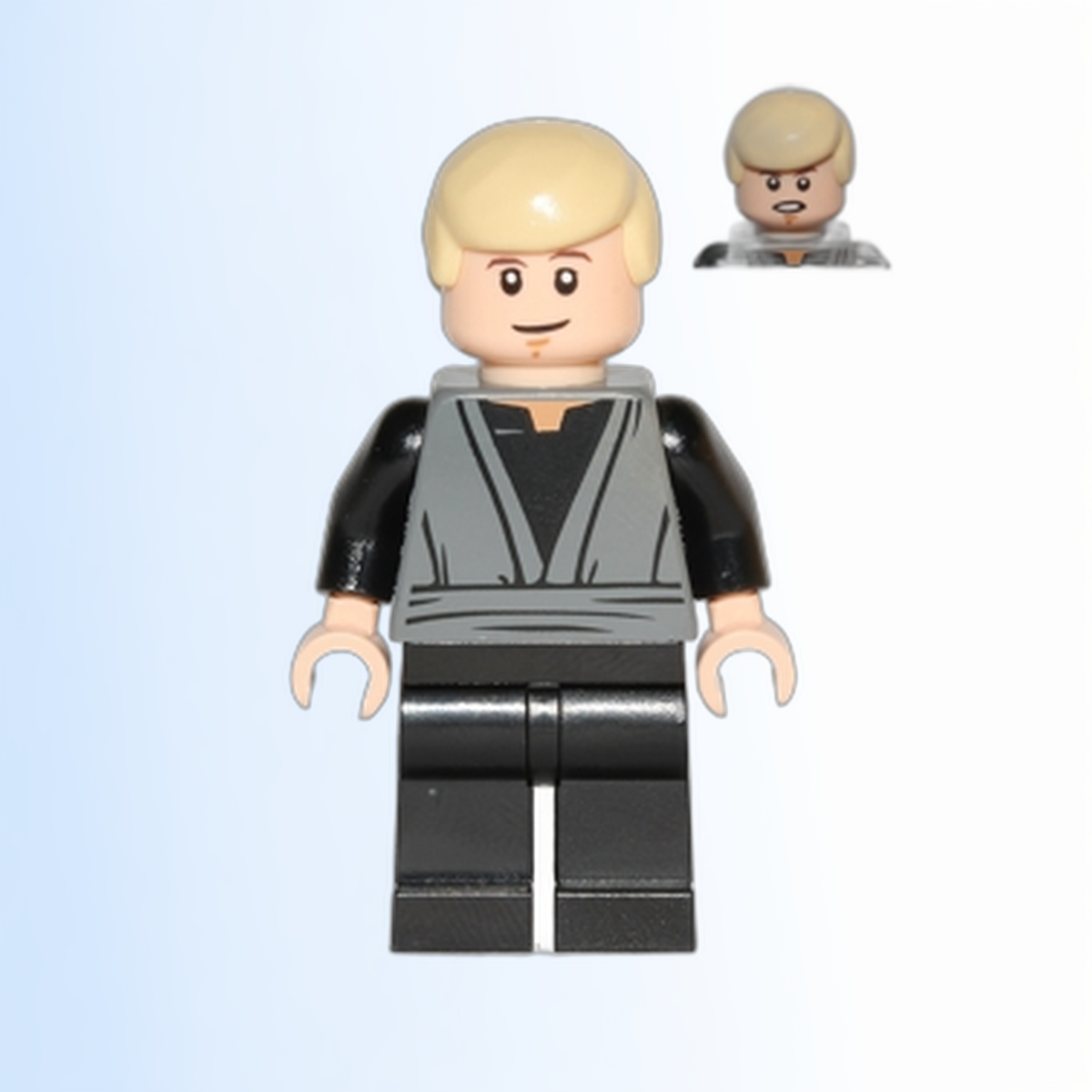 Luke Skywalker (Dark Bluish Gray Jedi Robe, Dual Sided Head) - sw0433