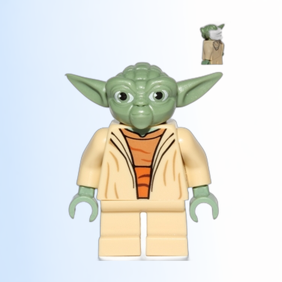 Yoda - Clone Wars, White Hair, Torso with Back Print - sw0446