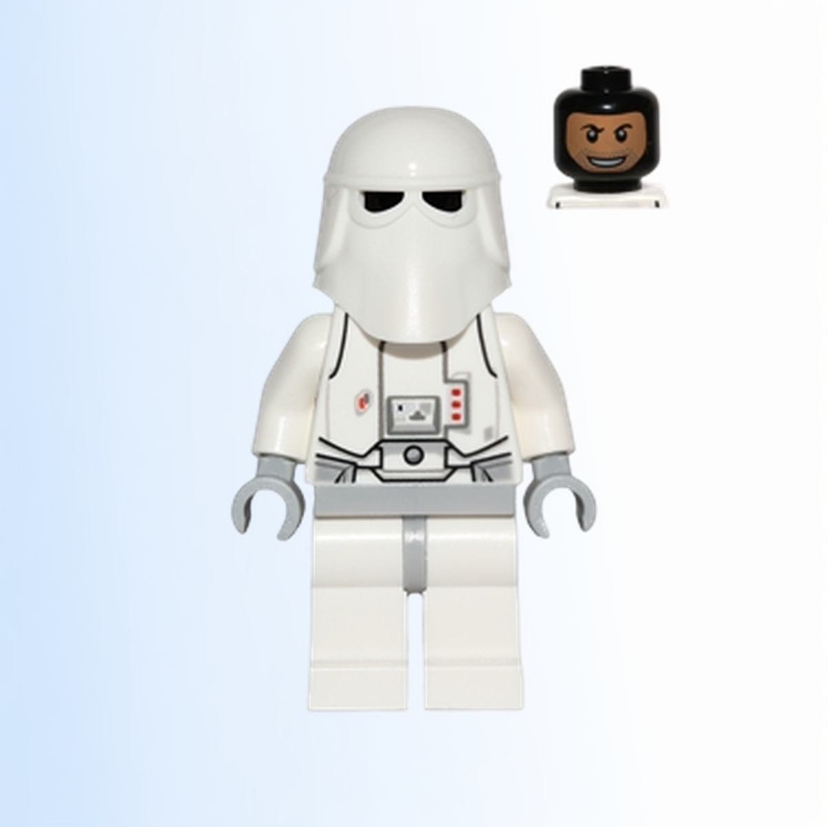 Snowtrooper, Light Bluish Gray Hips, Light Bluish Gray Hands, Printed Head, Torso Back Printing - sw0463
