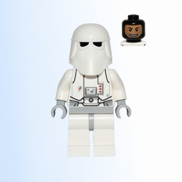 Snowtrooper, Light Bluish Gray Hips, Light Bluish Gray Hands, Printed Head, Torso Back Printing - sw0463