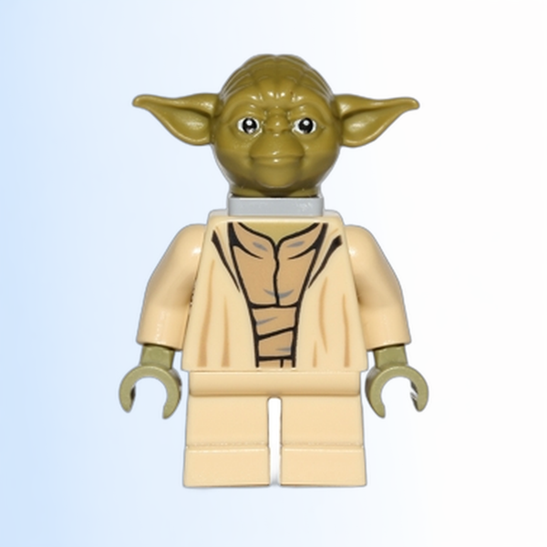 Yoda - Olive Green, Open Robe with Large Creases, Neck Bracket - sw0471
