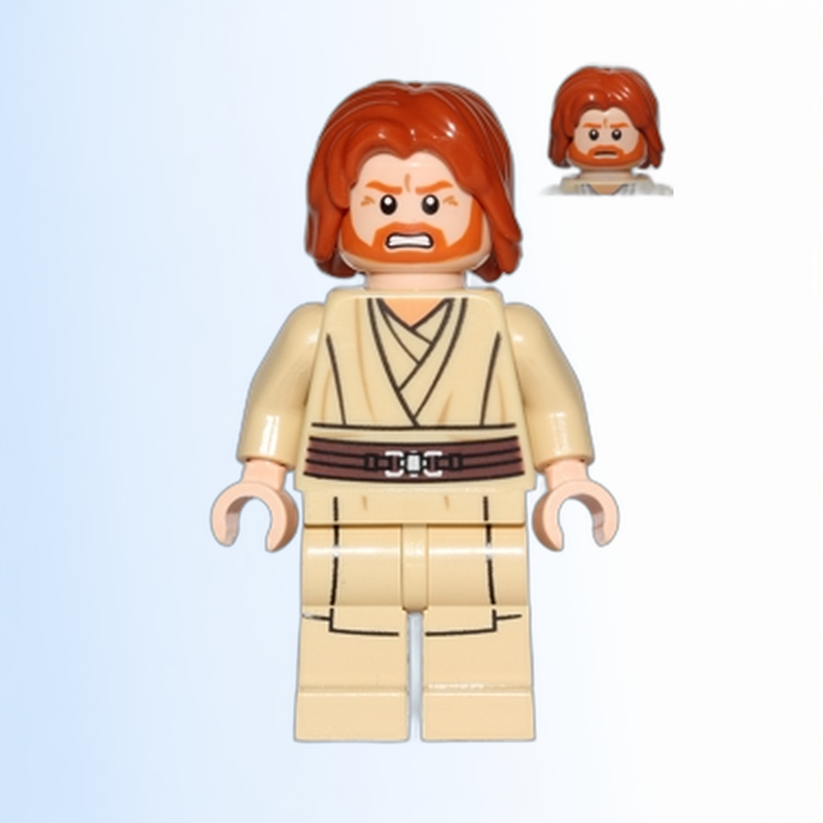 Obi-Wan Kenobi (Mid-Length Tousled with Center Part Hair) - sw0489