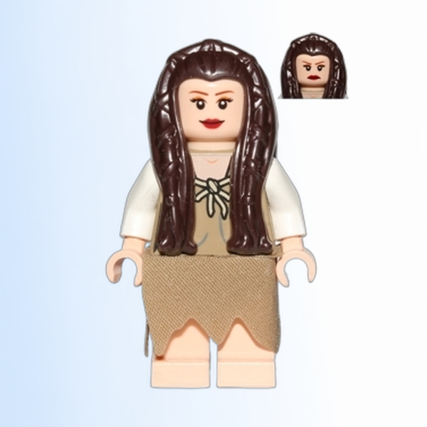 Princess Leia - Endor Outfit, Dark Tan Robe and Skirt, Loose Hair - sw0504