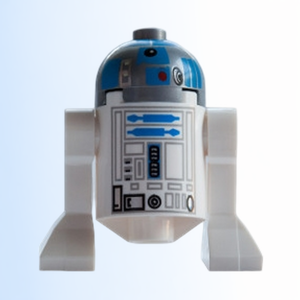 Astromech Droid, R2-D2, Flat Silver Head - sw0512