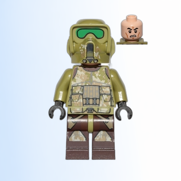 Clone Scout Trooper, 41st Elite Corps (Phase 2) - Kashyyyk Camouflage, Scowl - sw0518