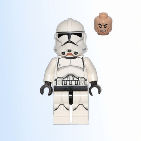 Clone Trooper (Phase 2) - Light Nougat Head - sw0541