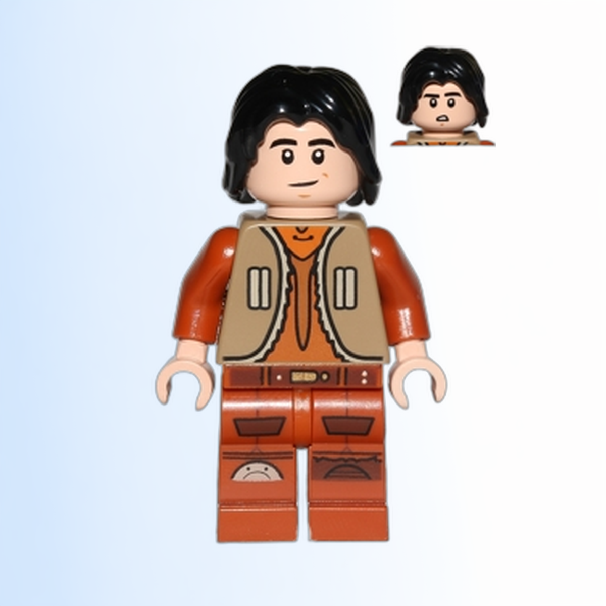Ezra Bridger - Dark Tan Vest, Hair - sw0574