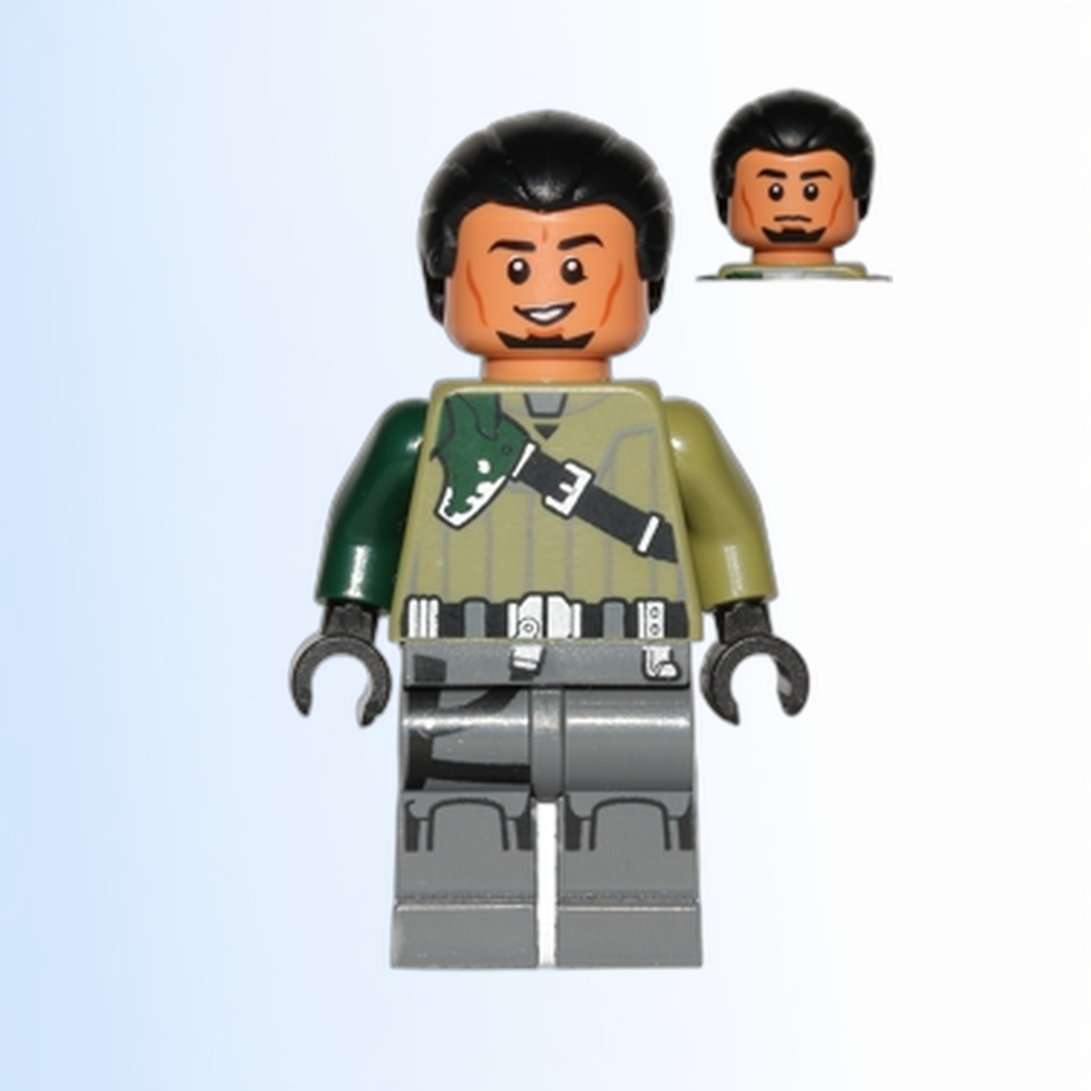 Kanan Jarrus - Black Hair and Eyebrows - sw0577