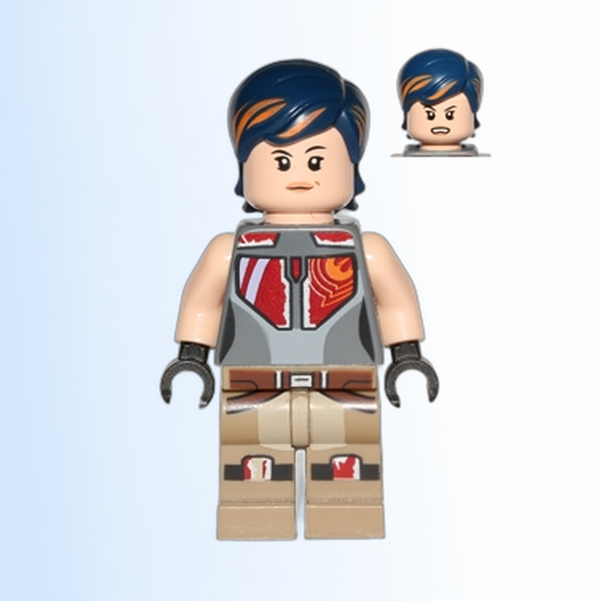 Sabine Wren - Dark Blue Hair with Orange Highlights - sw0616