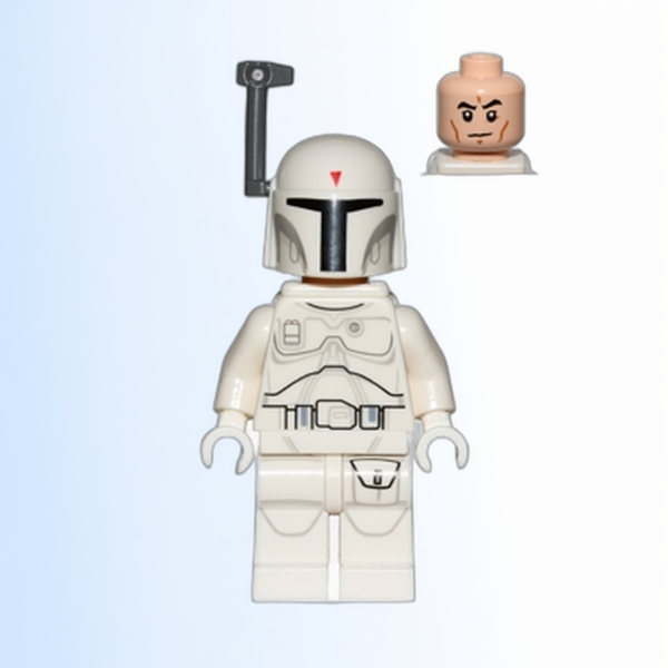 Boba Fett - White, Detailed Pattern - sw0631