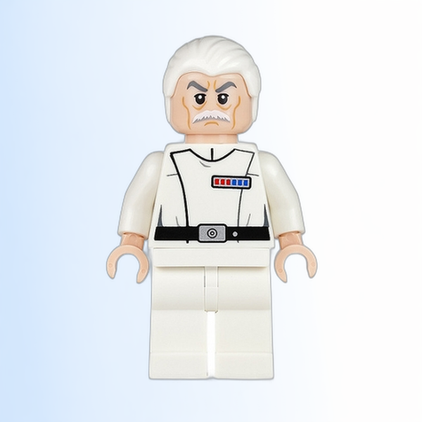 Admiral Wullf Yularen - White Uniform, White Combed Hair (Colonel) - sw0633